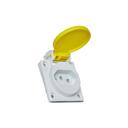 Tom Quasar C/Tampa 2P+T 20A 250V Nbr14136 Amarela Steck S8641Am 1