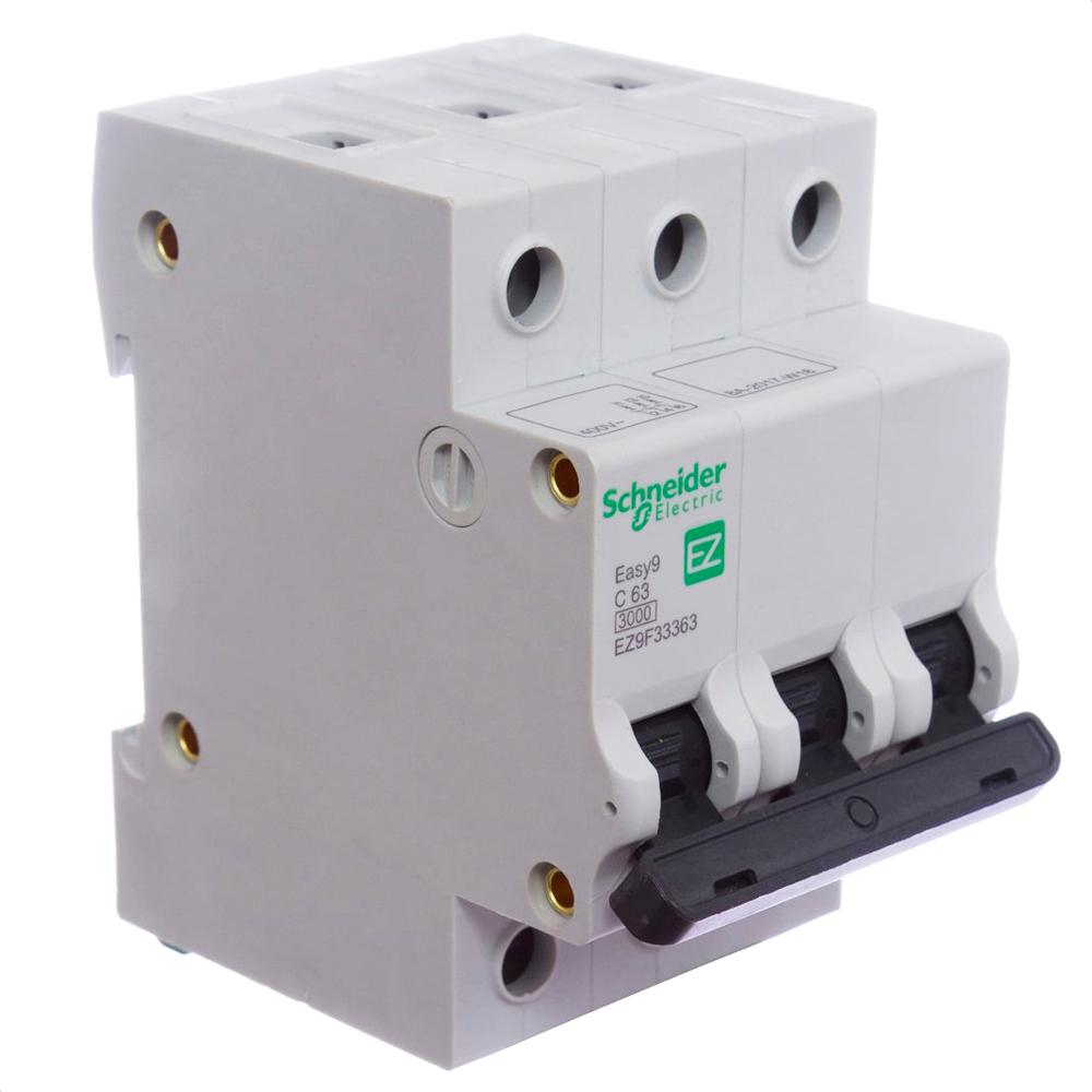 Disjuntor Easy9 3P 50A Curva C 3000A Ez9F33350 Schneider Electric Ez9F33350