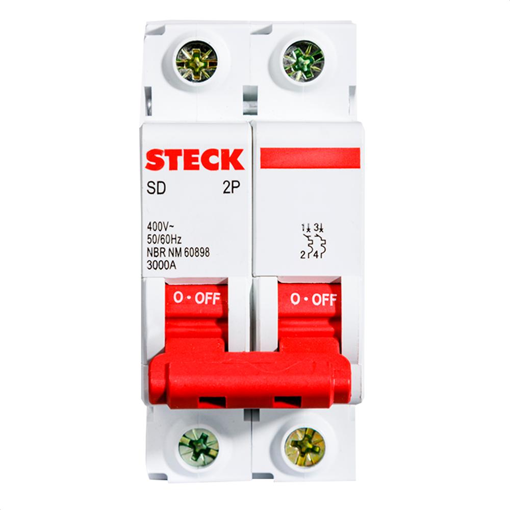Disjuntor Serie Sd62 16A 2P Curva C 3Ka Steck Sdd62C16