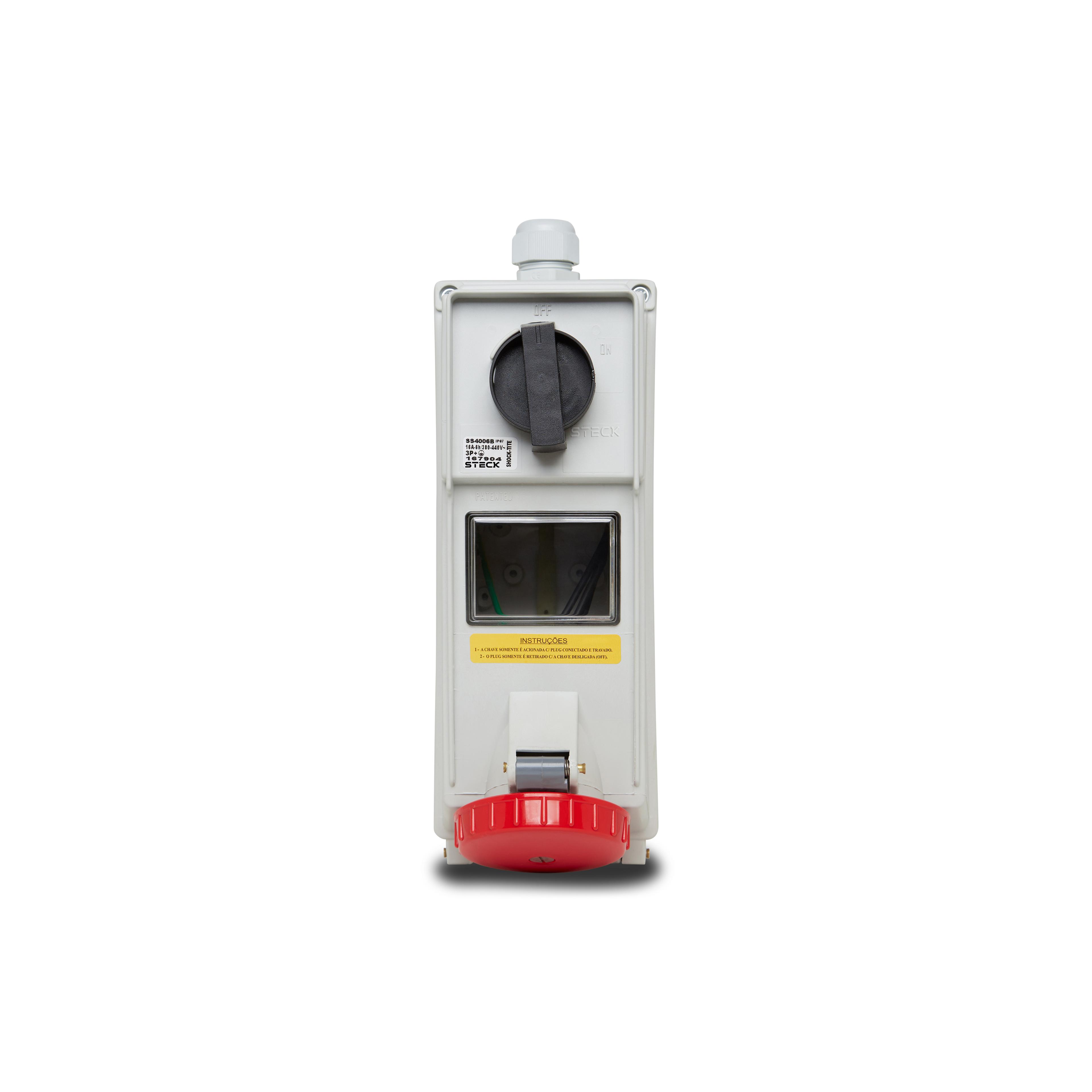 Tom Sob Surelock 3P+T 16A 380/440V 6H Vm Bq Steck Ss4006B
